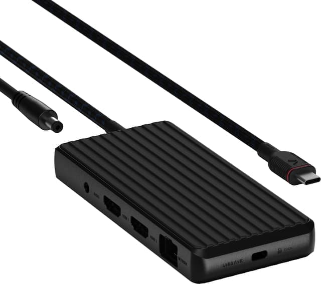 Unisynk 9-portars 4K 100W USB-C-dockningsstation (svart) - Nyskick - i originalförpackning