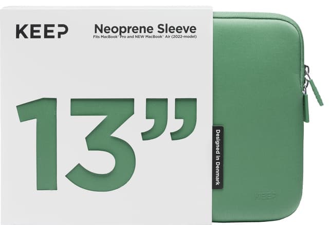 KEEP MacBook sleeve 13” (Jade Green) - Bra skick – Mindre spår av användning