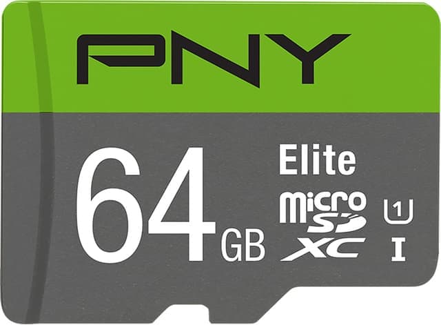 PNY Elite Micro SDXC minneskort 64 GB - Nyskick - i originalförpackning