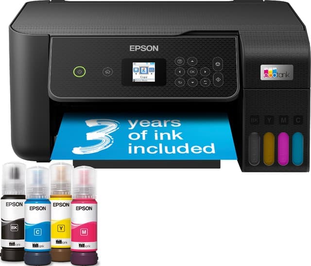 Epson EcoTank ET-2875 multifunktionsskrivare C11CJ66424 (svart) - Använt skick – Tydliga spår av användning