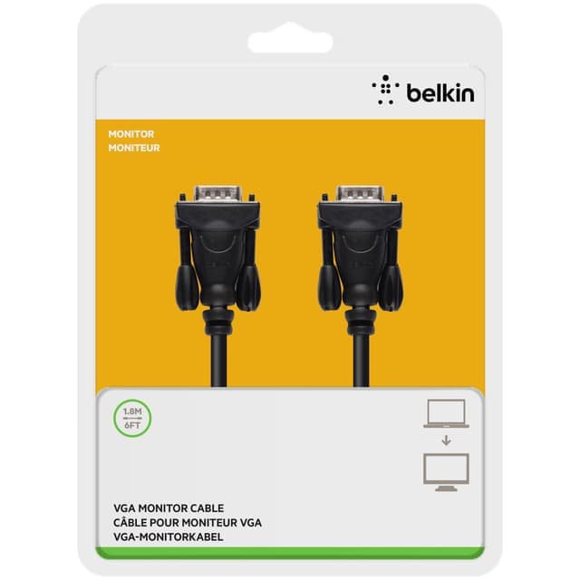 Belkin VGA videokabel (1,8 m) - Nyskick - i originalförpackning