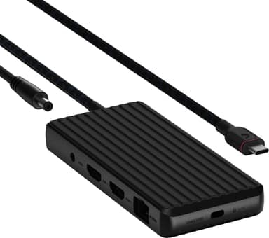 Unisynk 9-portars 4K 100W USB-C-dockningsstation (svart) - Bra skick – Mindre spår av användning