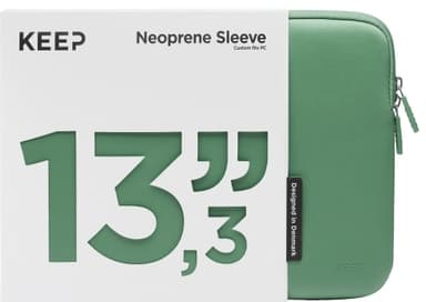 KEEP 13.3" PC neoprenfodral  (Jade Green) - Nyskick - originalförpackning saknas