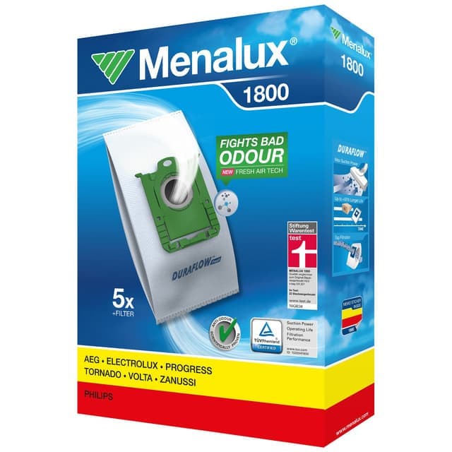 Menalux dammsugarpåsar 1800 för Electrolux/Philips - Nyskick - i originalförpackning