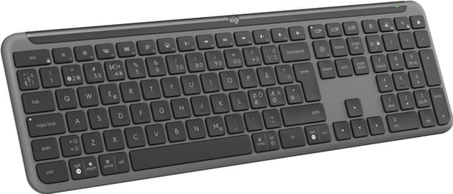 Logitech K950 Slim tangentbord (grafit) - Nyskick - i originalförpackning