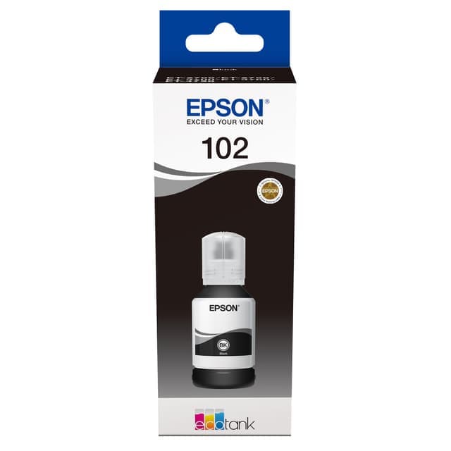 Epson påfyllningsbläck 102 EcoTank Svart - Nyskick - i originalförpackning