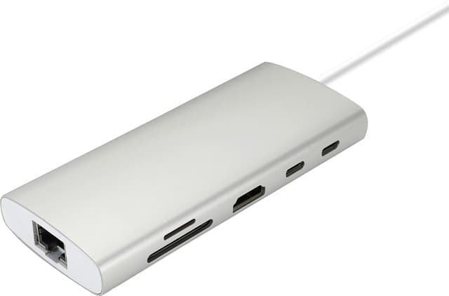 Sandstrøm 9-i-1 USB-C-hubb - Nyskick - i originalförpackning
