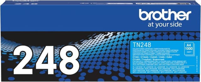 Brother TN248C cyan tonerkasett - Nyskick - i originalförpackning