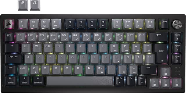 Corsair K65 Plus gamingtangentbord (svart, grått) - Nyskick - originalförpackning saknas