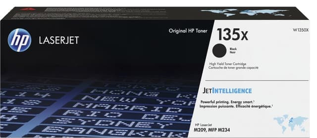 HP 135X Laserjet högkapacitets tonerkasett (svart) - Nyskick - originalförpackning saknas