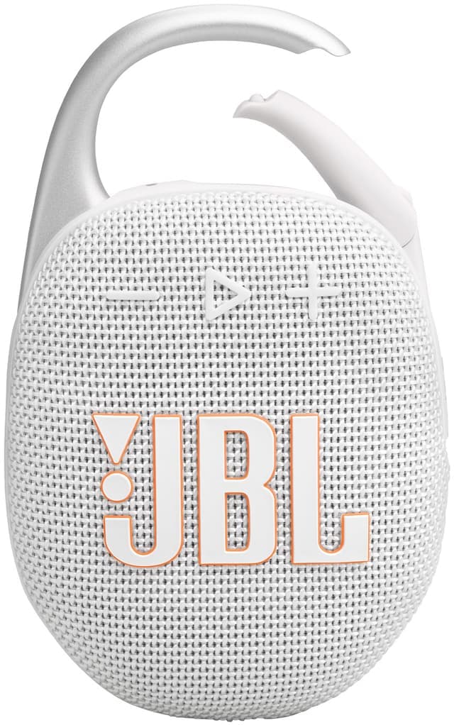 JBL Clip 5 bärbar högtalare (vit) - Nyskick - i originalförpackning