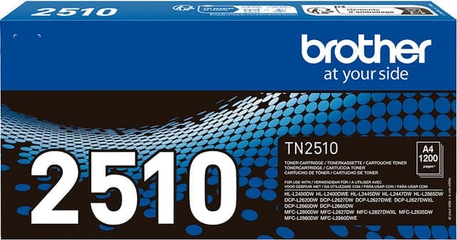Brother TN-2510 svart tonerkassett - Nyskick - i originalförpackning