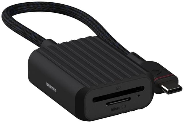 Unysink USB-C- till minneskortadapter 10381 (svart) - Nyskick - i originalförpackning