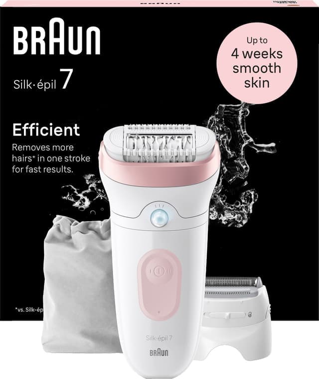 Braun Silk-épil 7 epilator SES7030 (vit) - Nyskick - originalförpackning saknas