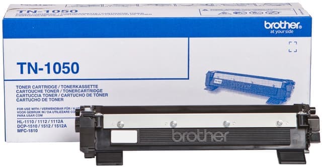 Brother Toner TN-1050 Svart - Nyskick - i originalförpackning