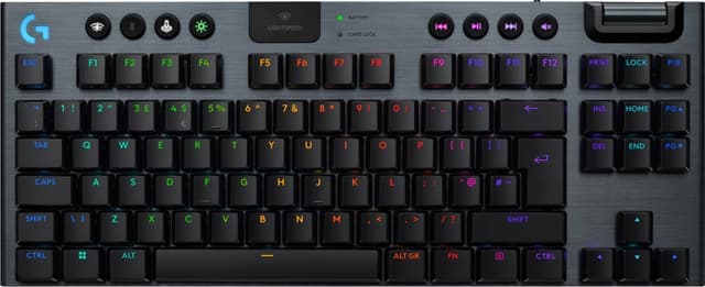 Logitech G915 X Lightspeed TKL Wireless Linear tangentbord för gaming (svart) - Nyskick - i originalförpackning