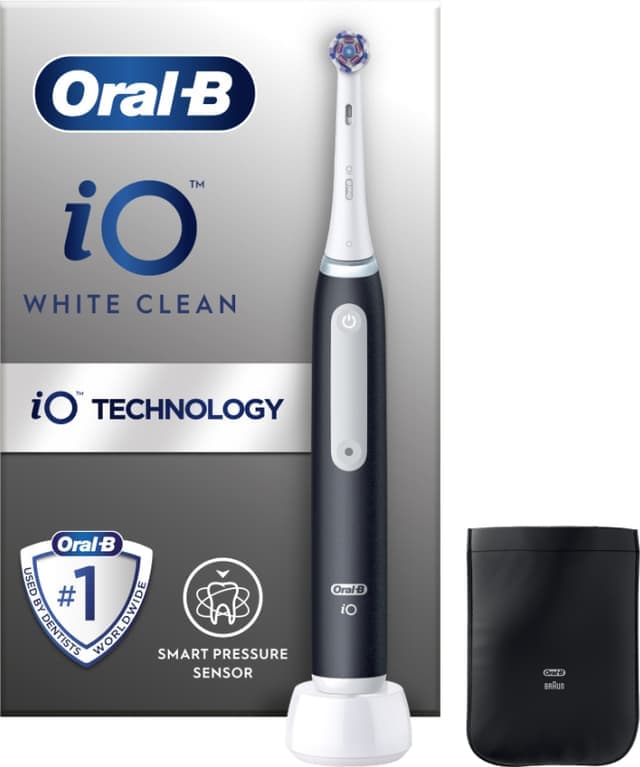 Oral-B iO White Clean eltandborste 117753 (svart) - Nyskick - i originalförpackning