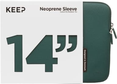 KEEP 14" Neopren MacBook-fodral (Power Green) - Nyskick - originalförpackning saknas
