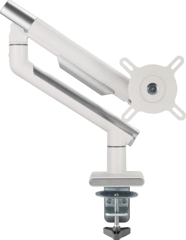 Essentials Enkel bildskärmsarm (vit) - Använt skick – Synliga skador, fullt funktionell