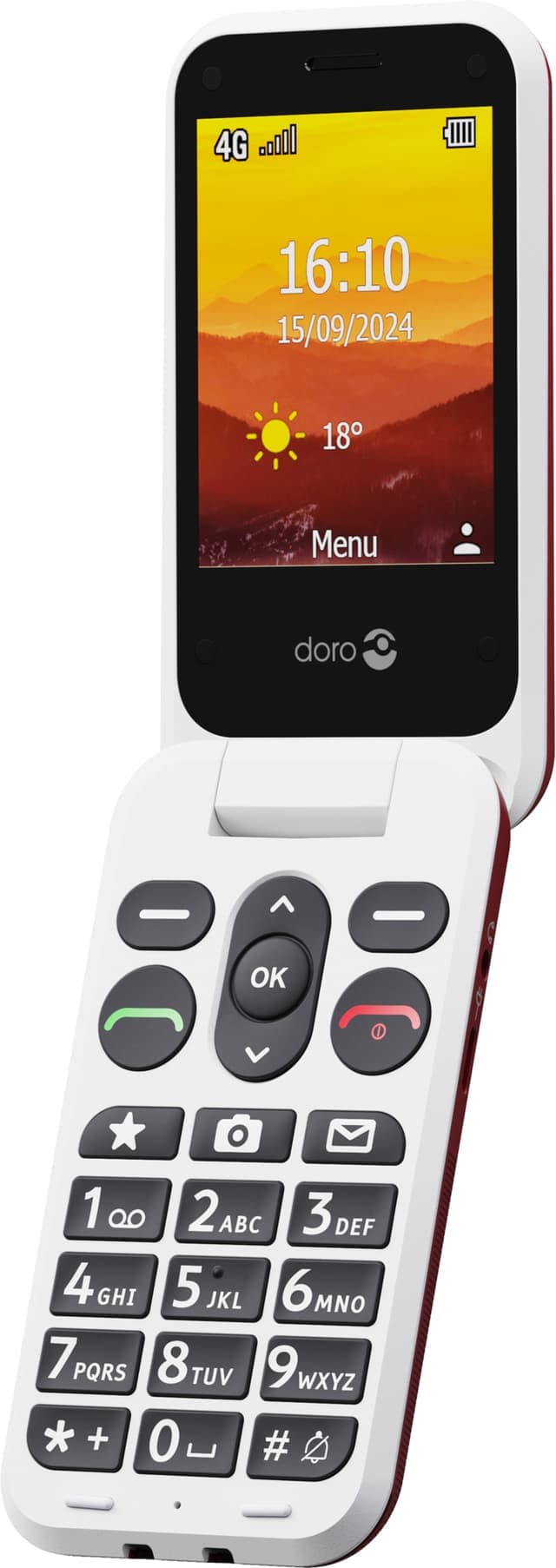 Doro Leva L31 mobiltelefon (röd) - Nyskick - i originalförpackning
