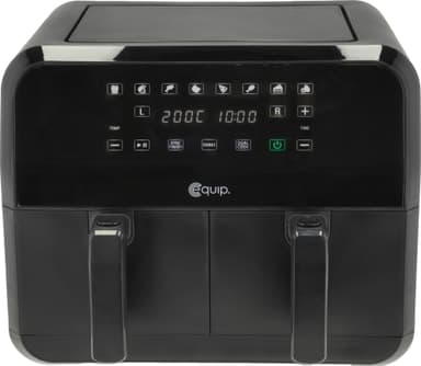 Equip Dual airfryer 8L 34761 (svart) - Nyskick - i originalförpackning