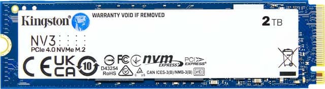 Kingston NV3 M.2 NVMe Gen 4 intern SSD (2TB) - Nyskick - i originalförpackning