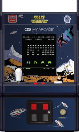 My Arcade Micro Player Pro 6.75" Space Invaders Retro spelkonsol - Bra skick – Mindre spår av användning