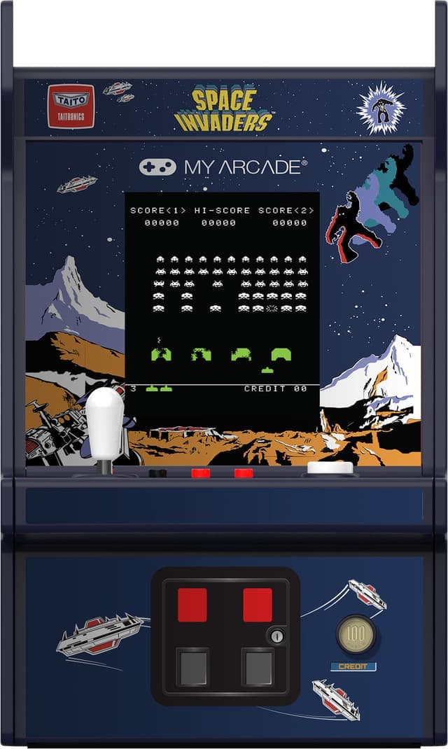 My Arcade Micro Player Pro 6.75" Space Invaders Retro spelkonsol - Nyskick - originalförpackning saknas