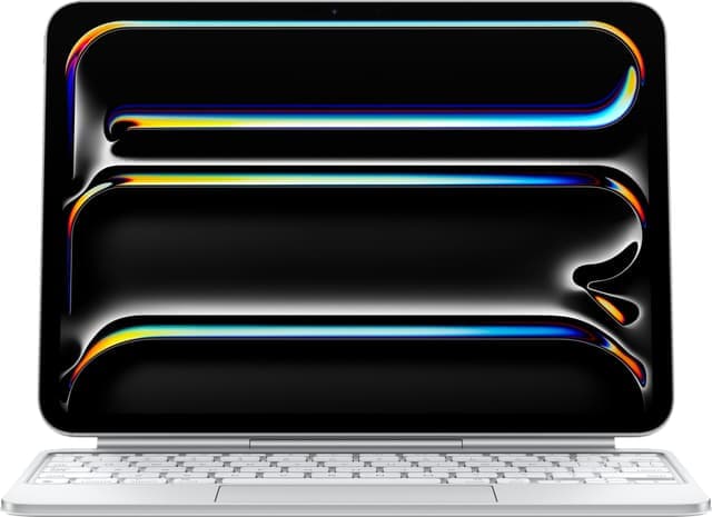 Magic Keyboard för iPad Pro 11-tum (M5) svensk/finsk (vit) - Bra skick – Mindre spår av användning