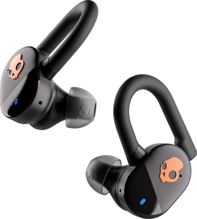 Skullcandy Push Play Active true wireless in-ear-hörlurar (svarta/orange) - Nyskick - i originalförpackning