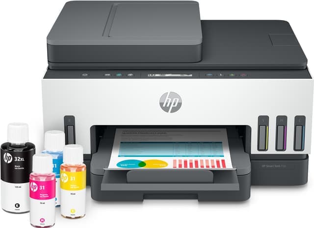 HP Smart Tank 7308 All-in-One bläckstråleskrivare - Bra skick – Mindre spår av användning