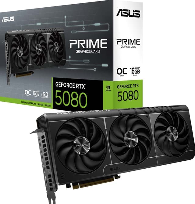 ASUS GeForce RTX 5080  PRIME 16GB OC grafikkort - Nyskick - i originalförpackning