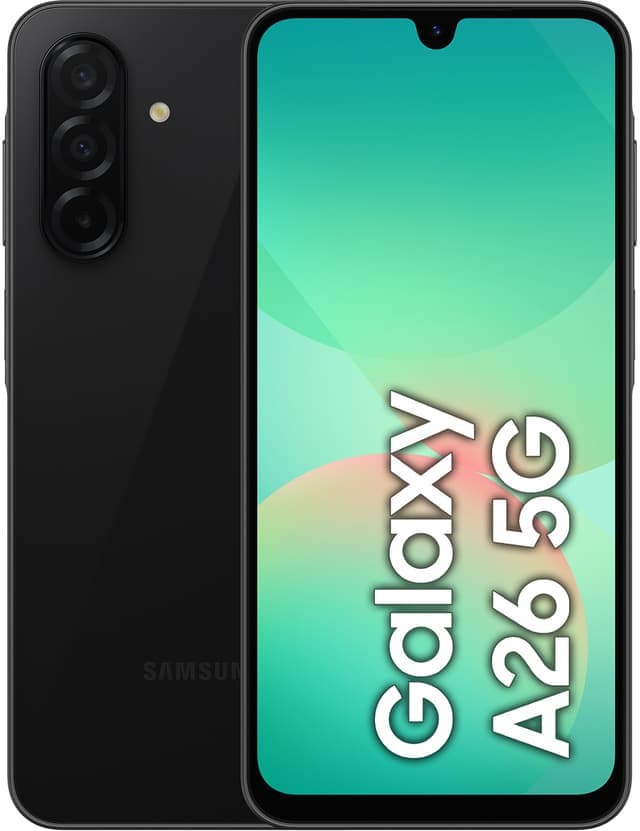 Samsung Galaxy A26 5G smartphone 6/128GB (svart) - Nyskick - i originalförpackning