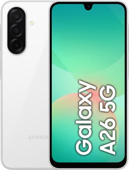 Samsung Galaxy A26 5G smartphone 6/128GB (vit) - Nyskick - i originalförpackning