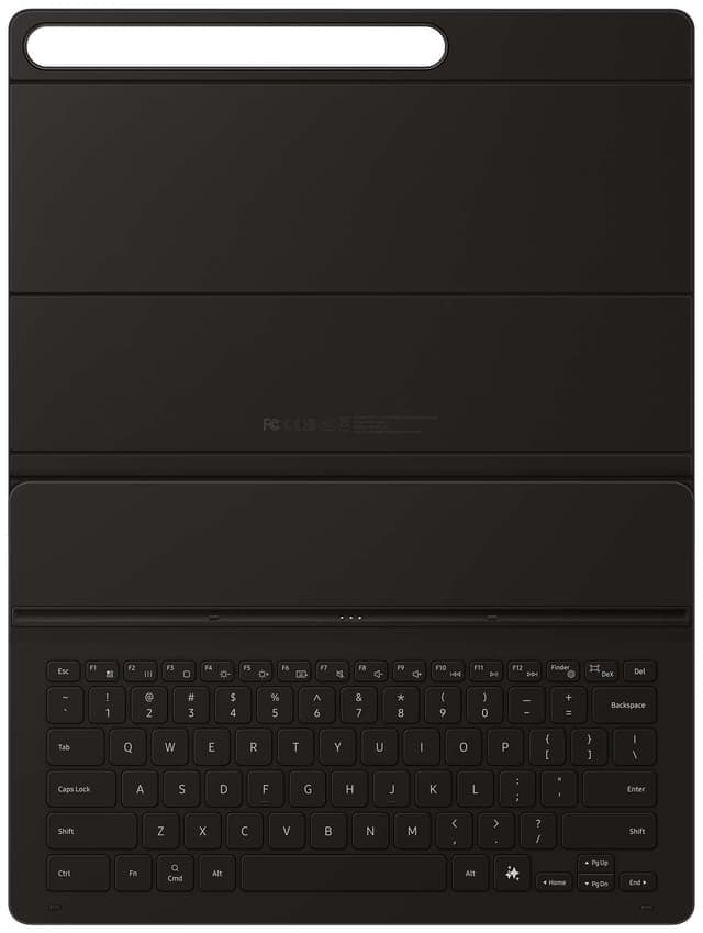 Book tunt fodral med tangentbord (svart) för Samsung Galaxy Tab S10 FE+ - Nyskick - i originalförpackning