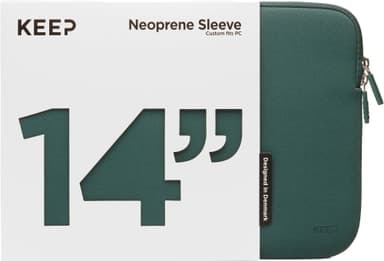 KEEP 14" neopren laptopfodral (Power Green) - Bra skick – Mindre spår av användning