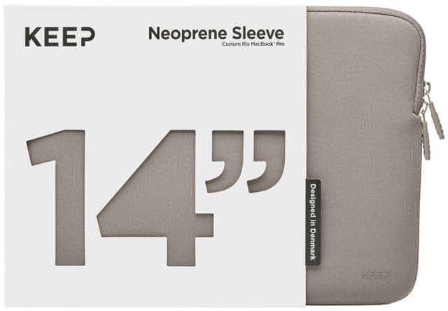 KEEP 14" Neopren MacBook-fodral (Portabella) - Bra skick – Mindre spår av användning