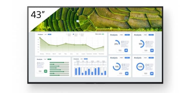 Sony 43" FW-43BZ30L 24/7 440 nits Signage - 