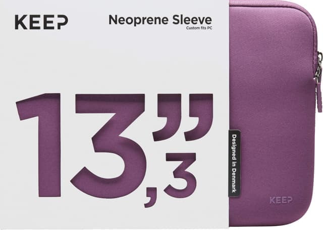 KEEP 13,3” neopren laptopfodral (plump purple) - Nyskick - originalförpackning saknas