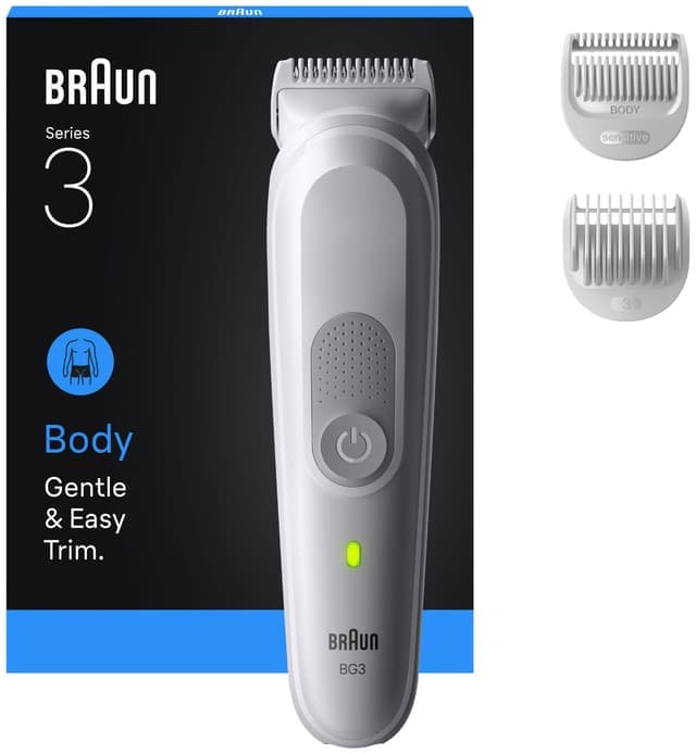 Braun Series 3 kroppstrimmer BG3530 (grå) - Nyskick - i originalförpackning