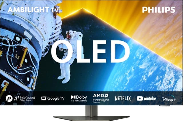 Philips 55" OLED809 4K OLED Ambilight Smart TV (2024) - Nyskick - originalförpackning saknas