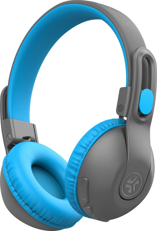 JLab JBuddies Studio 2 KIDS trådlösa on ear-hörlurar (grå/blå) - Nyskick - i originalförpackning