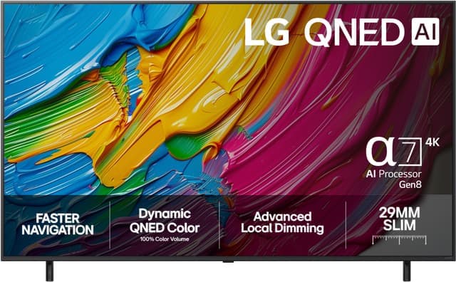 LG 55" QNED 80 4K TV (2025) - Nyskick - i originalförpackning