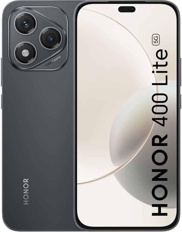 Honor 400 Lite smartphone 8/256GB (sammetssvart) - Nyskick - originalförpackning saknas