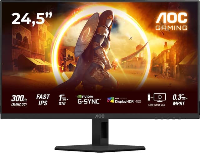 AOC 25G4SRE 24/FHD/IPS/310Hz/1ms bildskärm gaming - Nyskick - i originalförpackning