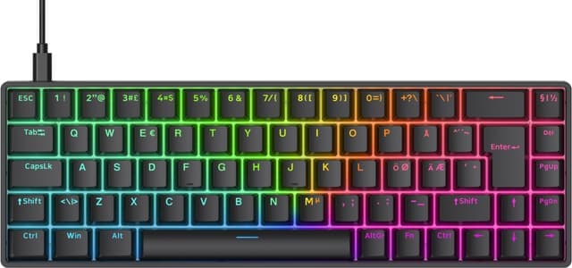 QPAD Flux 65 tangentbord gaming - Nyskick - i originalförpackning