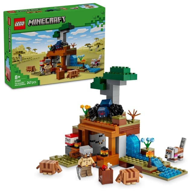 LEGO Minecraft Expeditionen till bältdjursgruvan 21269 - Nyskick - i originalförpackning