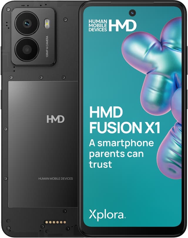 HMD Fusion X1 smartphone 6/128GB (svart) - Nyskick - i originalförpackning