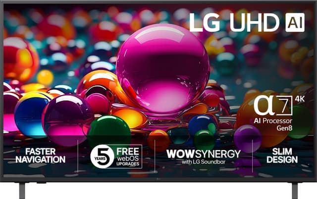 LG 55" UA 75 4K TV (2025) - Nyskick - i originalförpackning