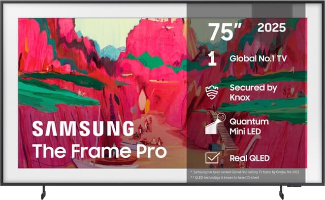 Samsung 75" The Frame Pro Neo QLED 4K Edge MiniLED Smart TV (2025) - Nyskick - i originalförpackning